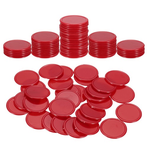 100pcs red poker chips - red, 1.2"