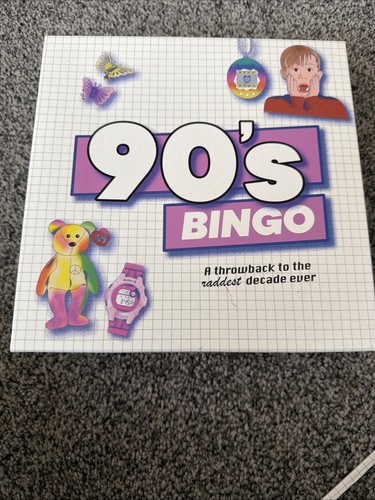 Retro bingo board - 90’s,