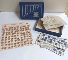 Vintage Lotto Bingo Game with