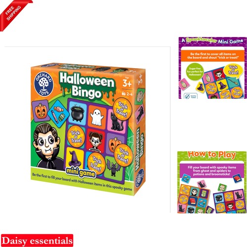 Portable halloween bingo game - portable,