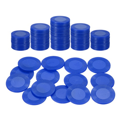 100pcs plastic poker chips - 1",