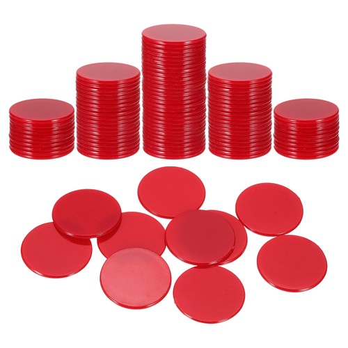 120pcs inch red flat poker - inch,