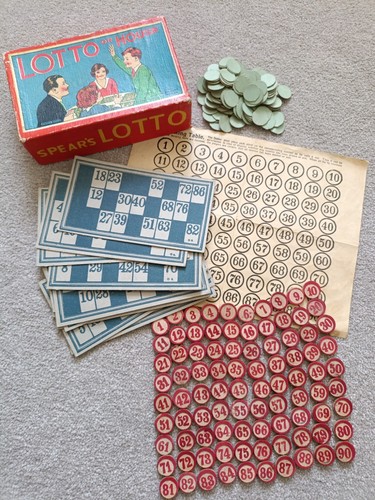 Vintage spears lotto game - vintage,