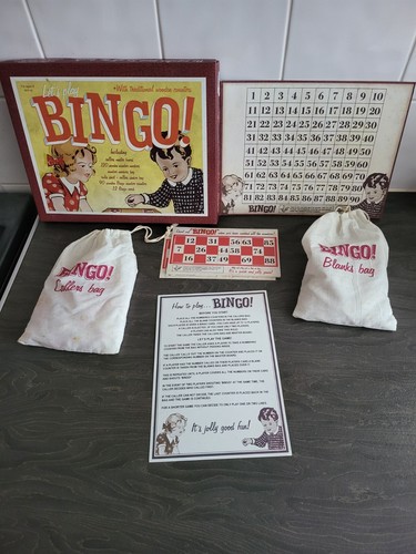 Vintage bingo game set rex - vintage,
