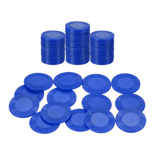 64pcs plastic poker chips - 64pcs, 1"