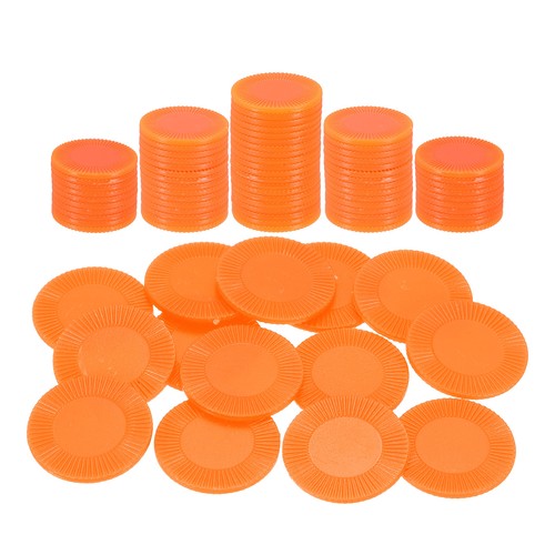 100pcs plastic poker chips - 100pcs, 1"