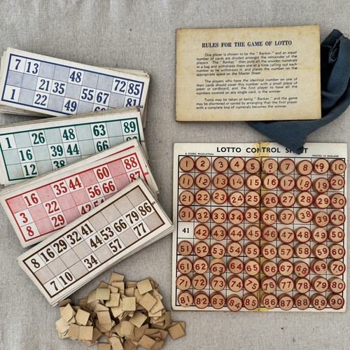 Vintage lotto game - lotto,