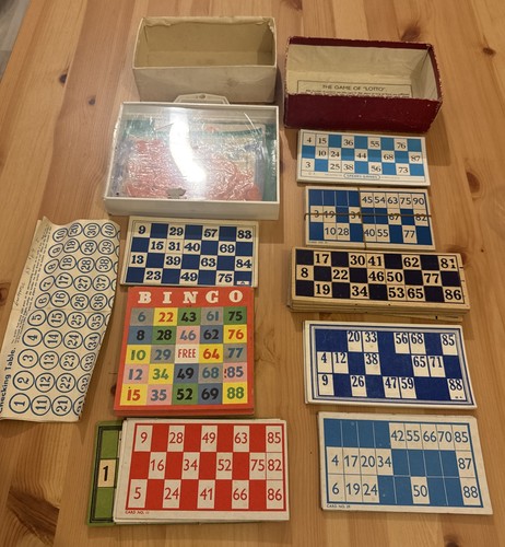 Vintage lotto bingo game - lotto,